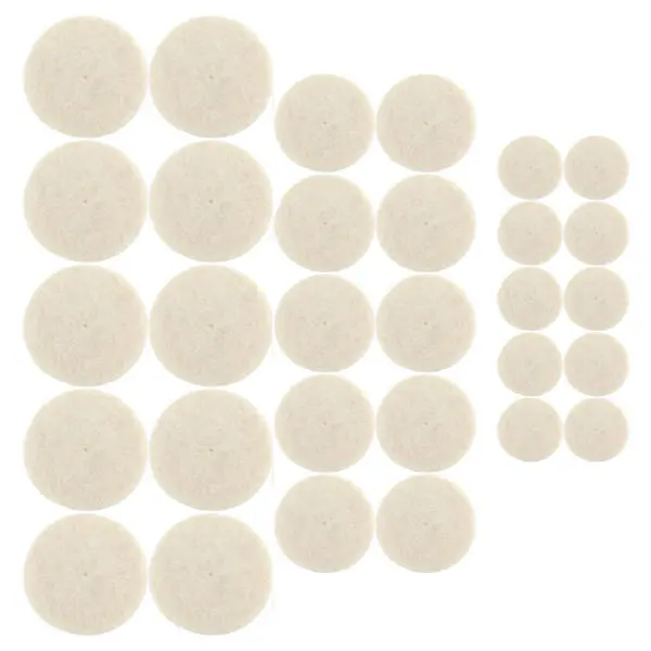 33pcs Soft Felt Electric Mill Polishing Buffing Wheel Mixed Set Accessory For Rotary Tools - Image 2