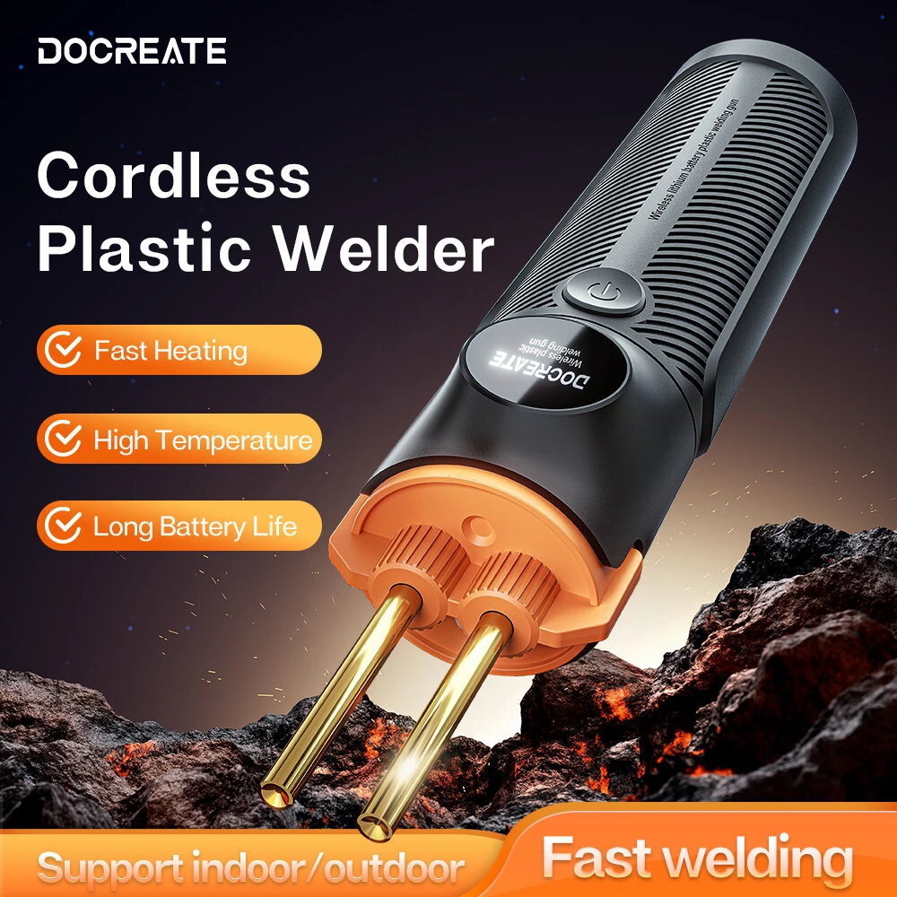 PW35 Cordless Plastic Welder | 4000mAh Battery | Fast Heating & LED Light | Multi-Material Repair - Image 2