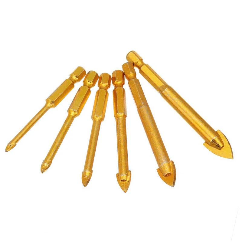 5-12mm Triangle Drill Bit Set | 7Pcs for Ceramic Wall Glass Concrete - Image 2