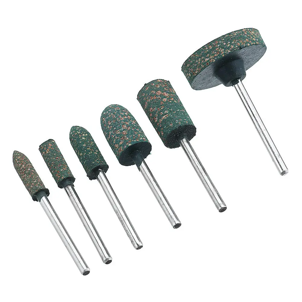 HILDA 6pcs 3mm Rubber Polishing Heads - For Metal & Wood - Rotary Tool - Image 3