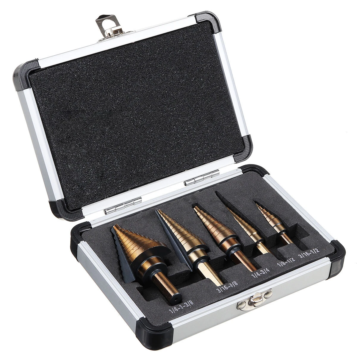HSS Step Drill Bit Set - 3/5/6 Pcs Cone Hole Cutter Kit - Image 3