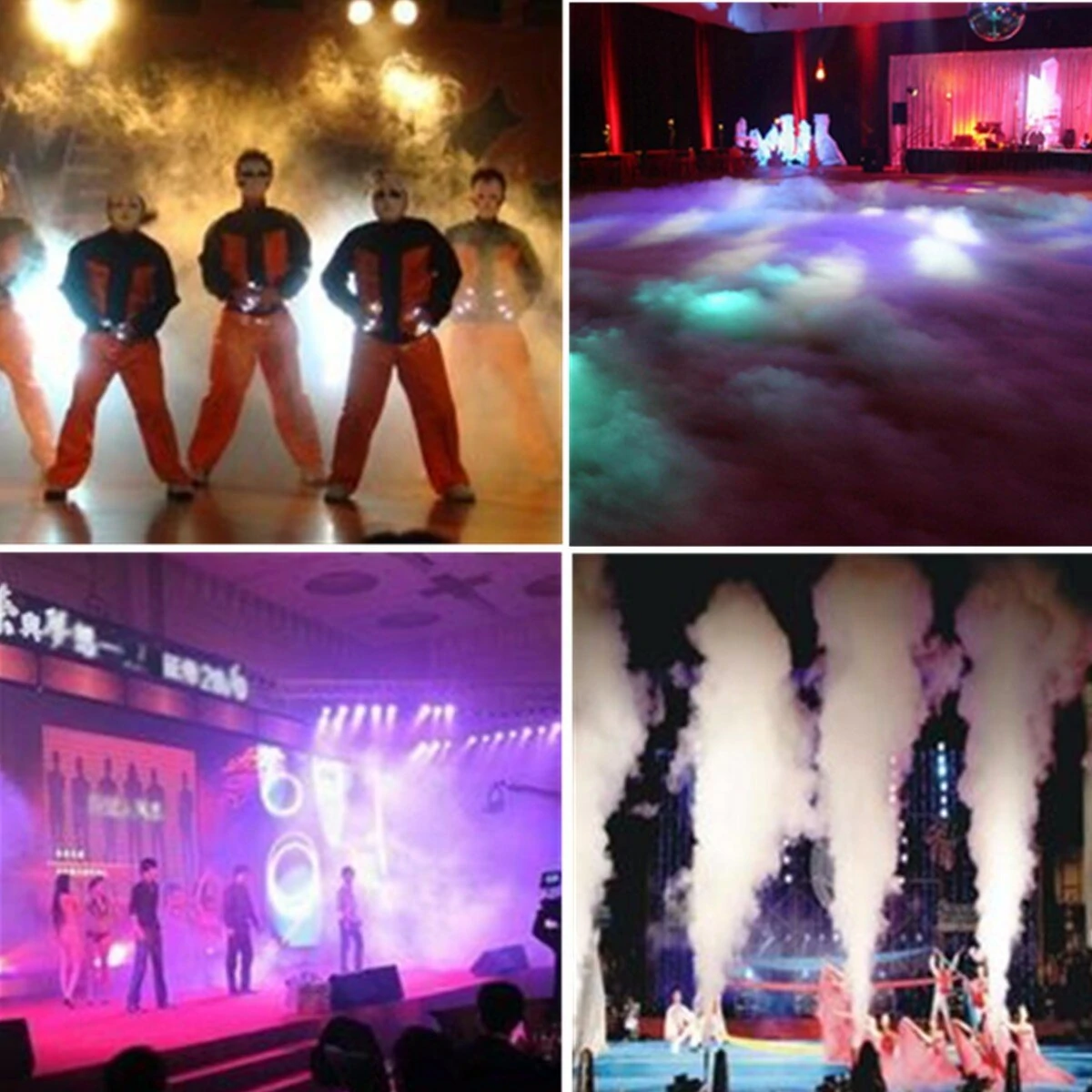 600W RGB Fog Smoke Machine with LED Light & Remote - 220V Party Show - Image 4