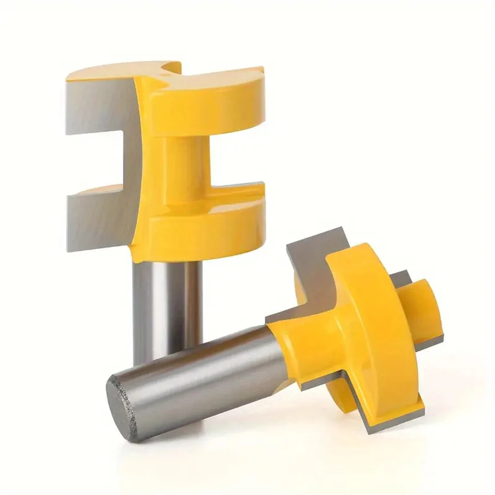 LAVIE 2PCS 1/2 Inch Shank Tongue & Groove Router Bit Set | Carbide Tipped for Tabletops & Flooring - Image 3