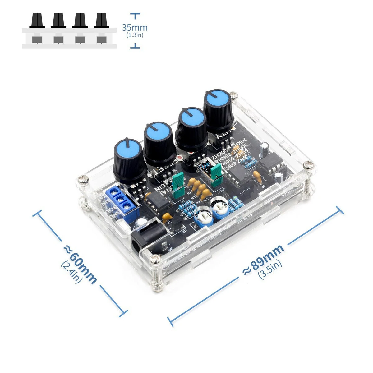 FNIRSI ICL8038 Signal Generator DIY Kit | 5Hz-400KHz Adjustable Frequency - Image 4