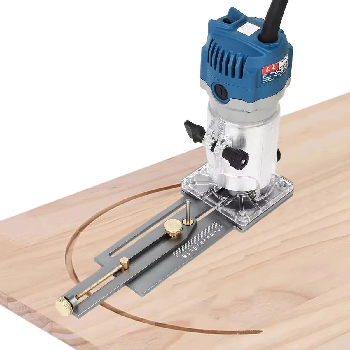 Circle Cutting Jig for Router | Wood Trimmer Slotting Tool | DIY Woodworking - Image 3