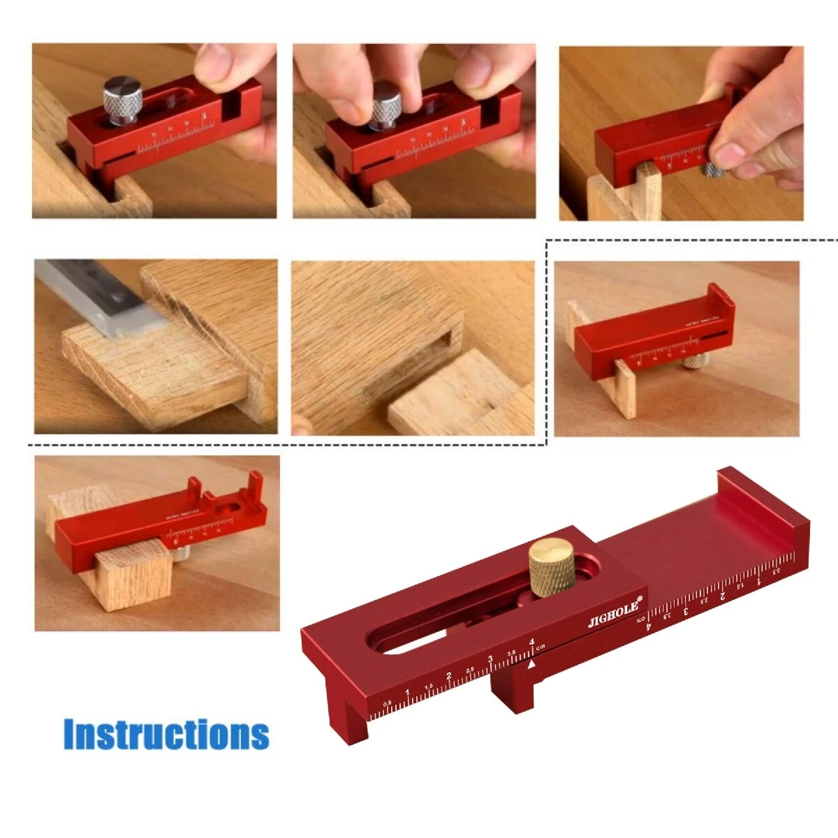 Aluminum Alloy Depth Gauge 5-40mm | Woodworking Saw Gap Measuring Tool - Image 5