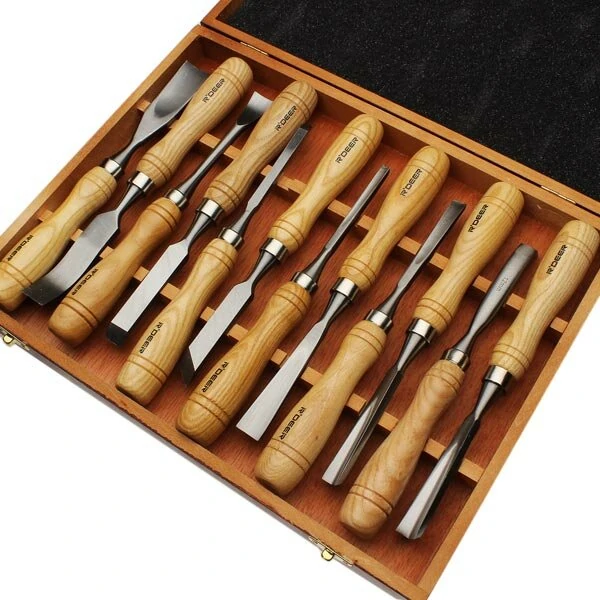 JET Carving Chisels Kit - 12pc Set, Wood Carving Tools, Precision Woodworking Chisels - Image 3