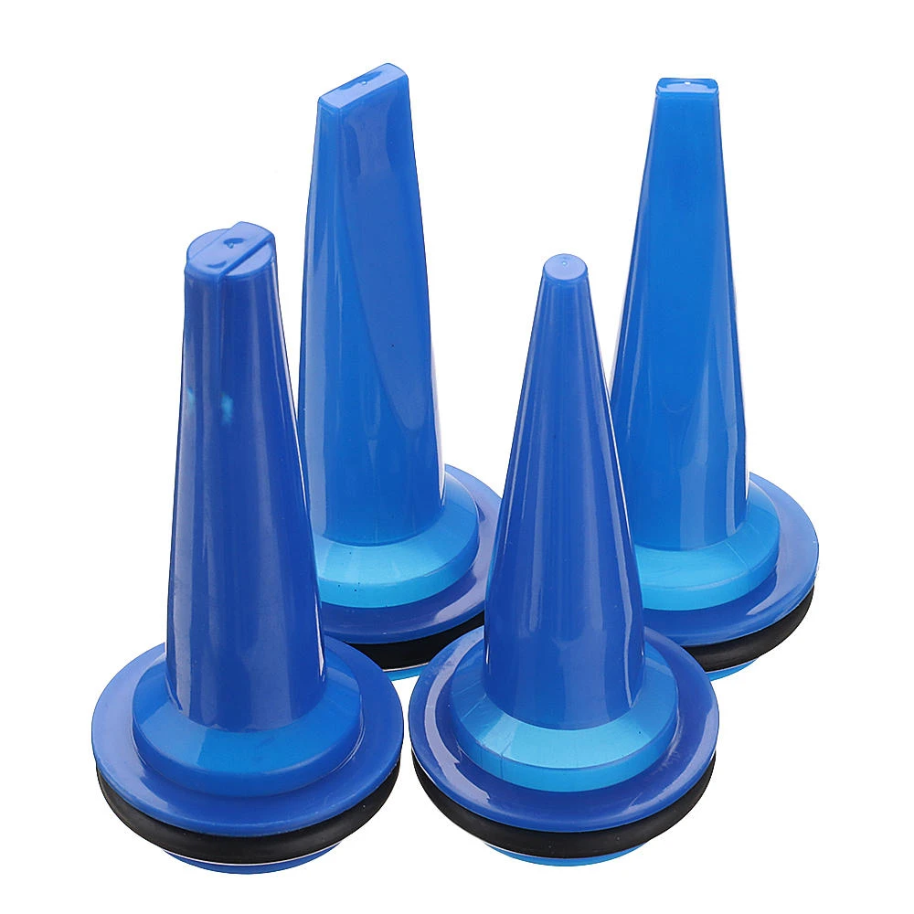 Effetool 4pcs Glue Gun Nozzle Tips - Flat Head with Apron for Soft Glass Glue - Image 2