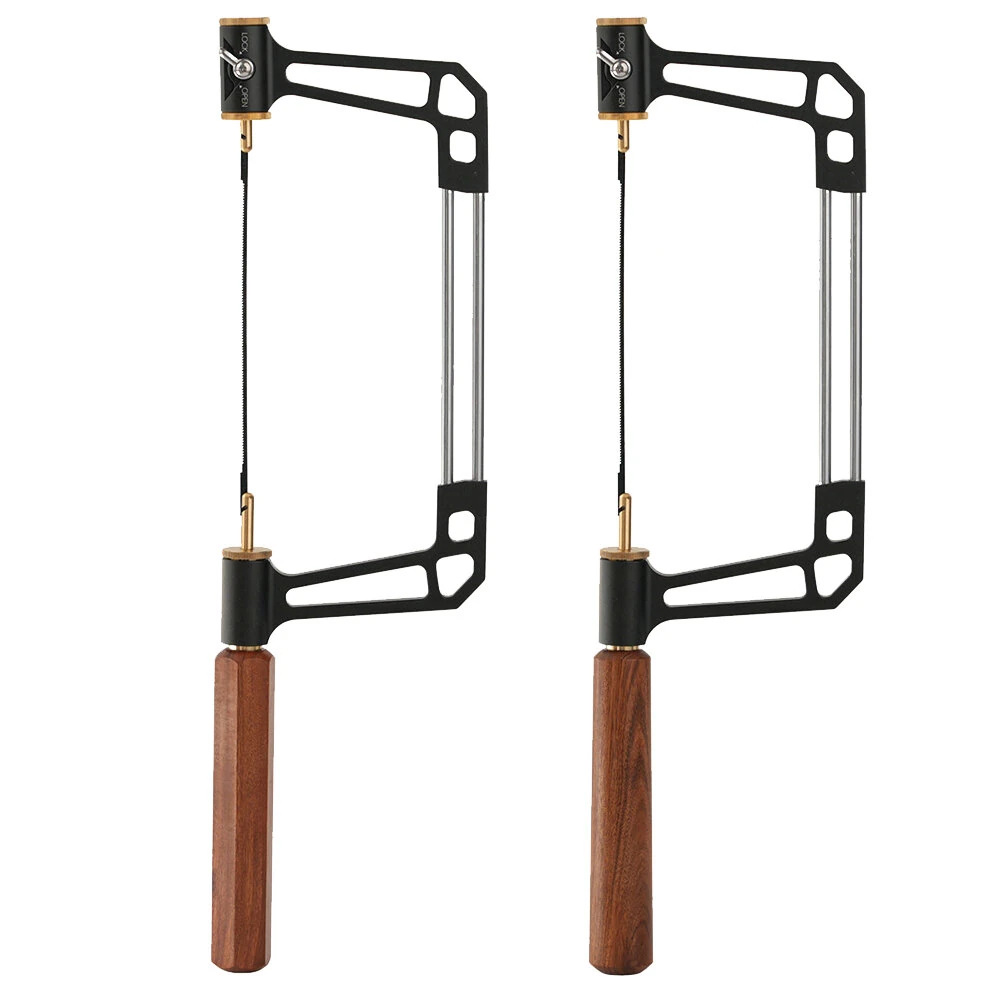 GANWEI Coping Saw - Adjustable U-Type Bow Saw with Rosewood Handle | 15T 18T 24T Steel Blades - Image 4