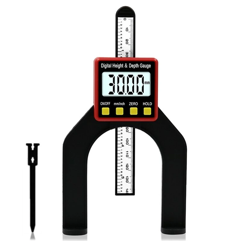 Digital Depth Gauge 0-80mm | 0.01mm LCD Altimeter - Woodworking Ruler & Caliper - Image 2