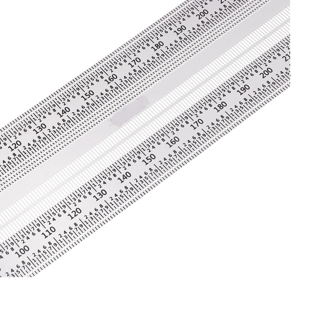 Drillpro Stainless Steel Precision Marking Ruler | 200/300/400mm T Ruler & Scriber - Image 5