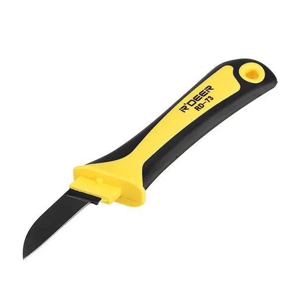 R'DEER Wire Stripper Cutter - Cable Stripping Tool for Electricians | Straight Blade - Image 4