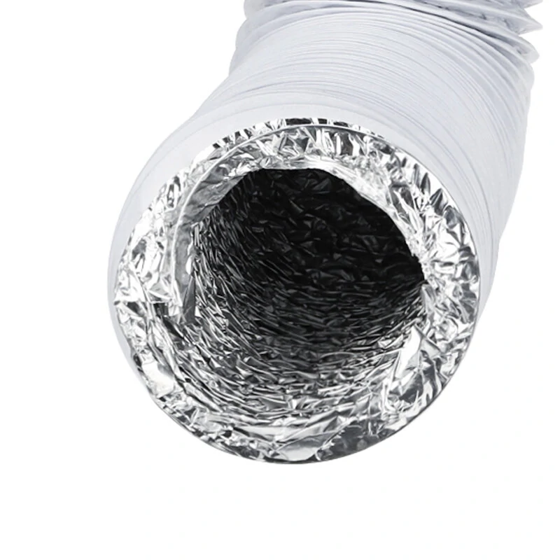 Flexible 4 Inch PVC Aluminum Foil Smoke Tube - 4.92-26.25ft Telescopic Exhaust Hose - Image 5