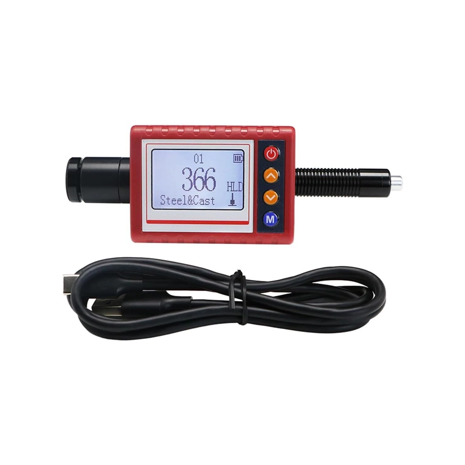 SHSIWI TH1101 Leeb Hardness Tester Pen | HLD HRC HRB HRA HB HV | Portable Rechargeable Metal Hardness Measurement | OLED Display - Image 4