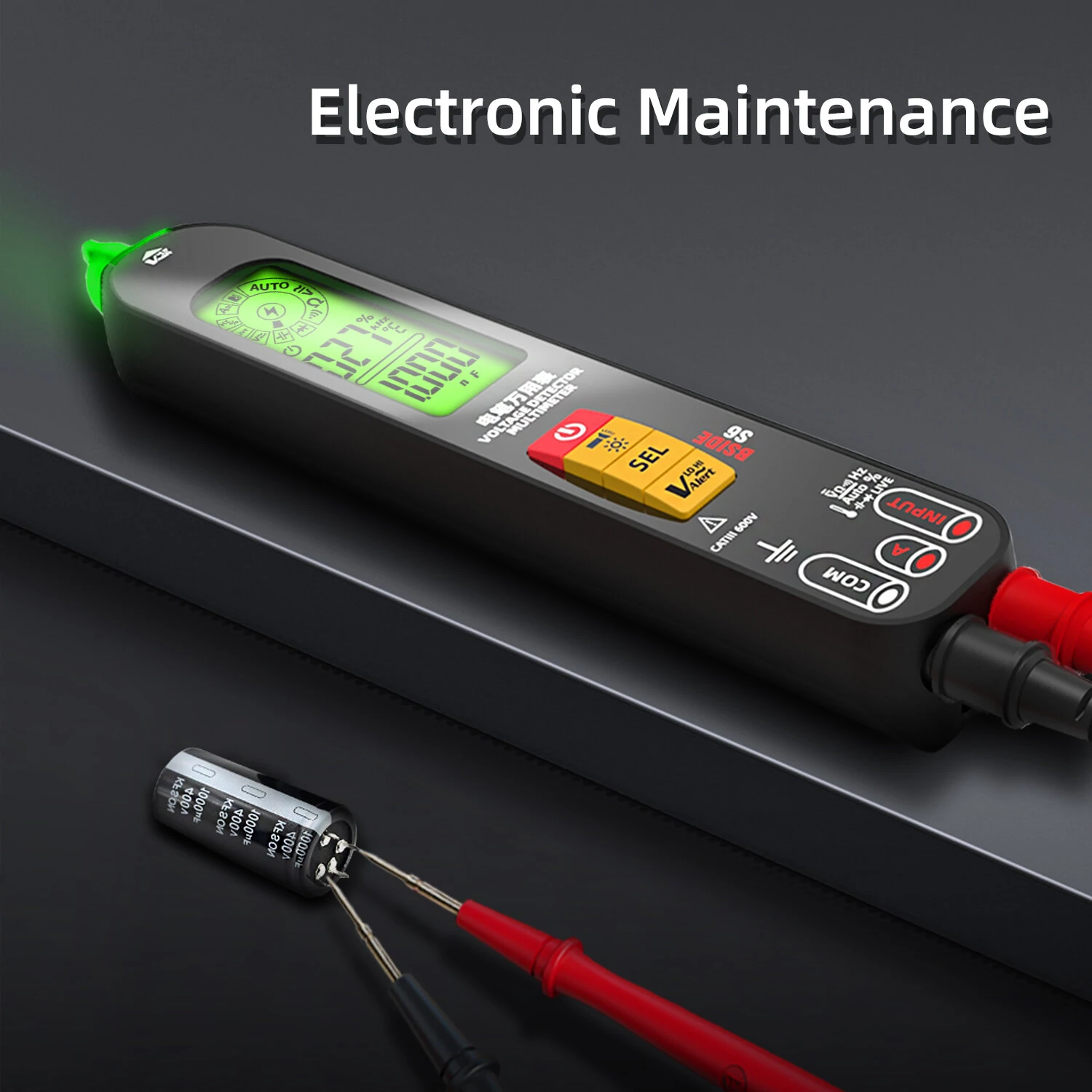 BSIDE S6 Smart Digital Multimeter Pen - Auto Range NCV Voltage Tester - Image 2