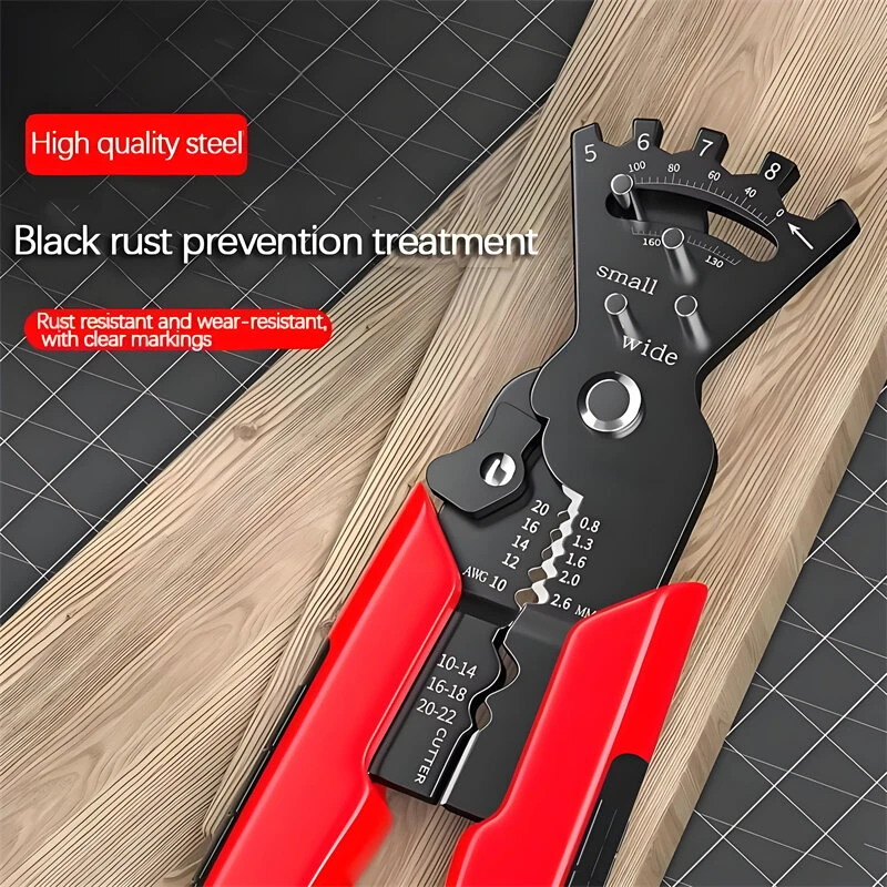8-Inch Multifunctional Bending Pliers | Crimping, Stripping & Wire Bending Tool - Image 3
