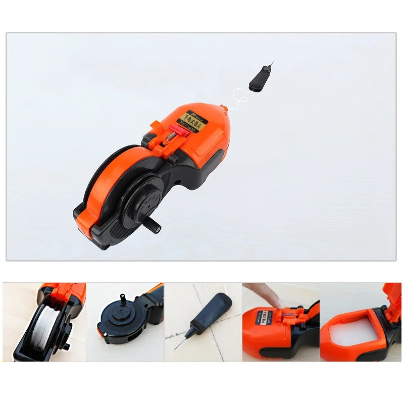 Ink Line Marker Tool - Auto Rewind 7m & Manual 15m - Thin Precise Semi-Permanent Lines - Image 4