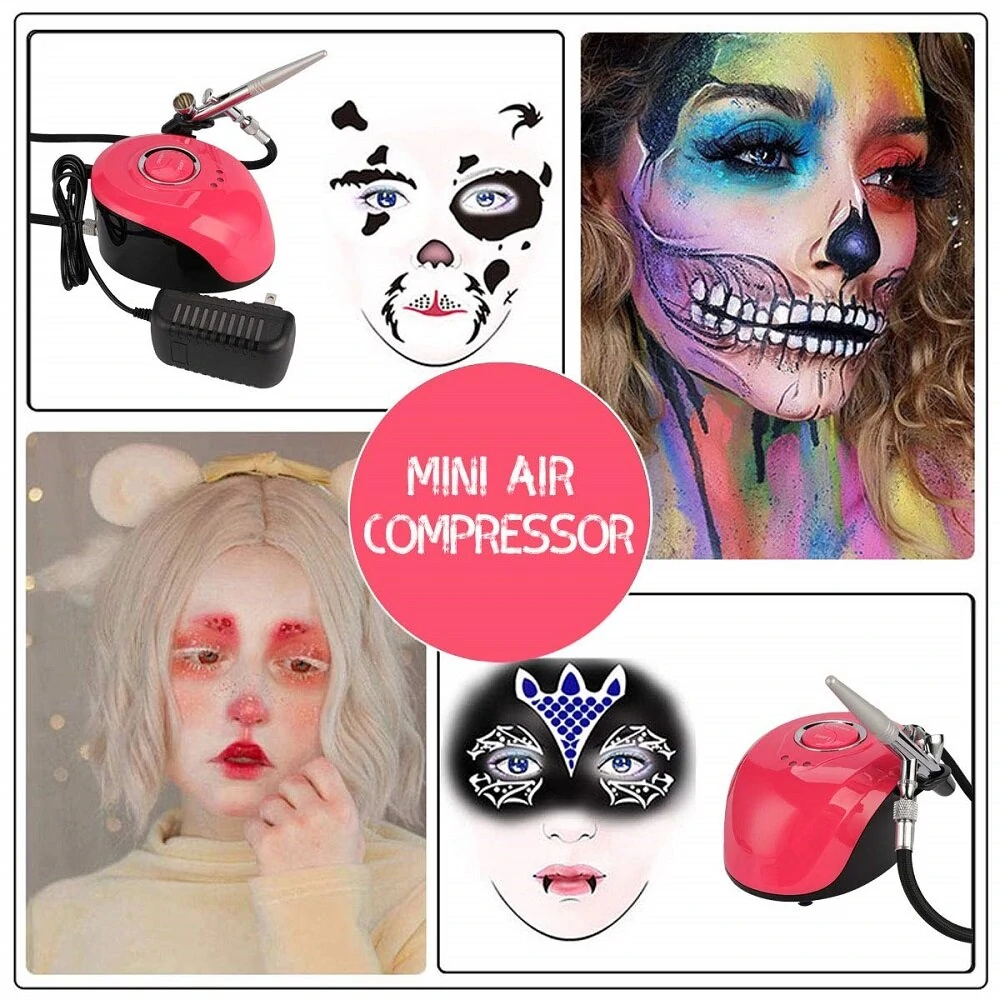 Dual Action Airbrush Kit - 0.2mm Nozzle with Compressor for Nail Art & Makeup - Image 5