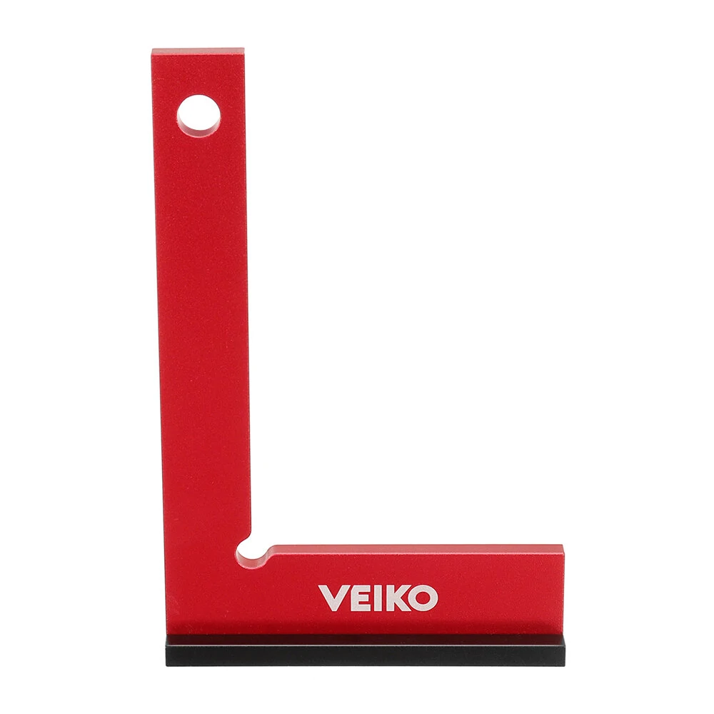 VEIKO Aluminum Alloy Square Ruler - 150x100mm Right Angle Tool with Wide Base - Image 2