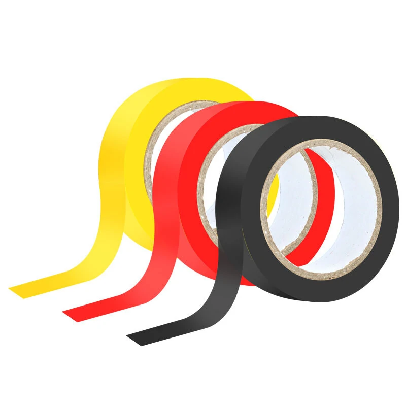 LAOA 3Pcs Electrical Tape | 18mm x 9m Colorful PVC Insulation | Flame Retardant Self-Adhesive - Image 2