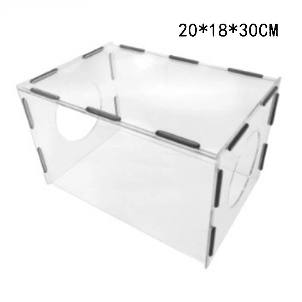 Clear Acrylic Grinding Dust Box 200x200x200mm | Transparent Easy Assembly | Polishing Buffing Engraving Dust Proof - Image 4