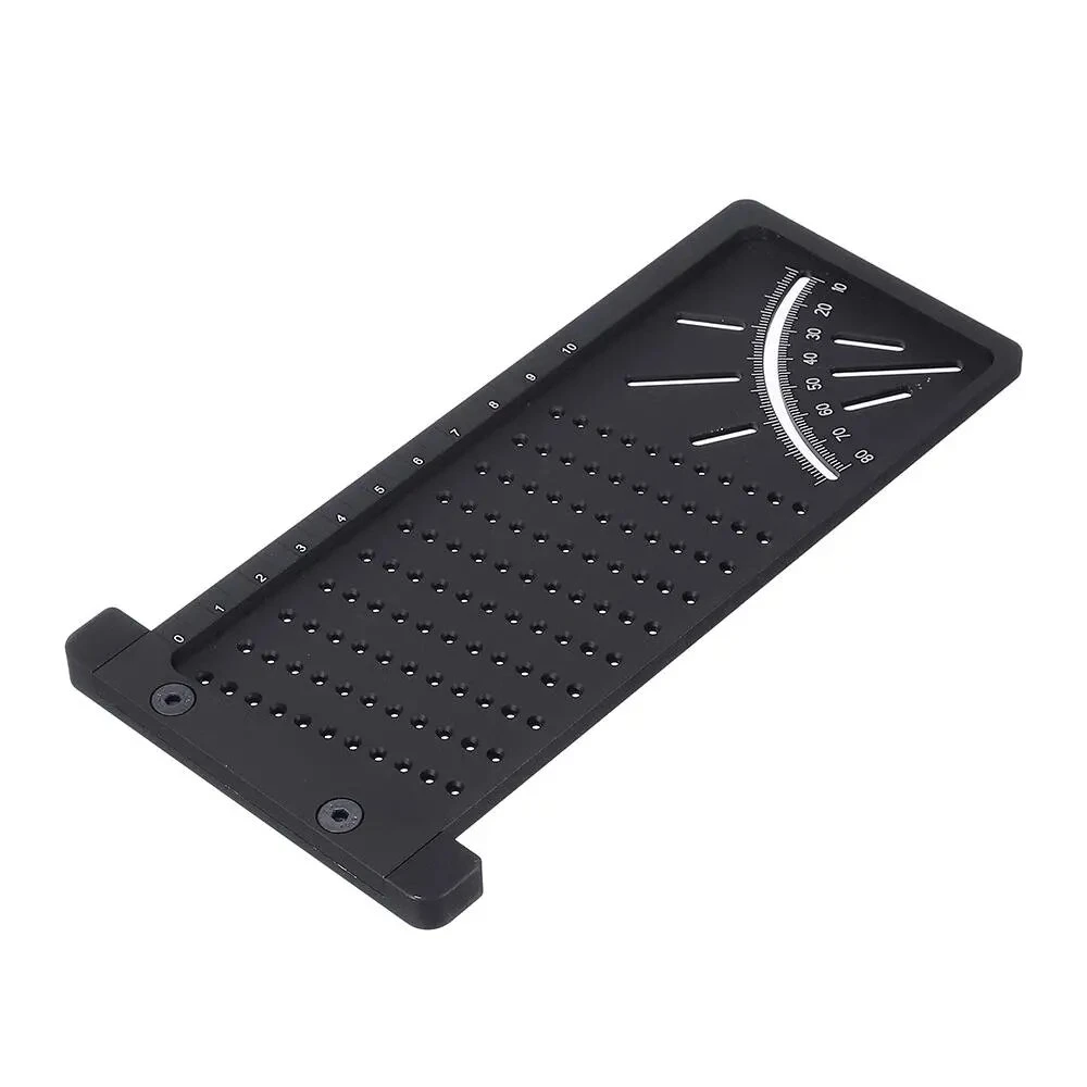 3D Woodworking Marking Ruler - Hole & Angle Measuring Tool - Black/Green/Red - Image 4