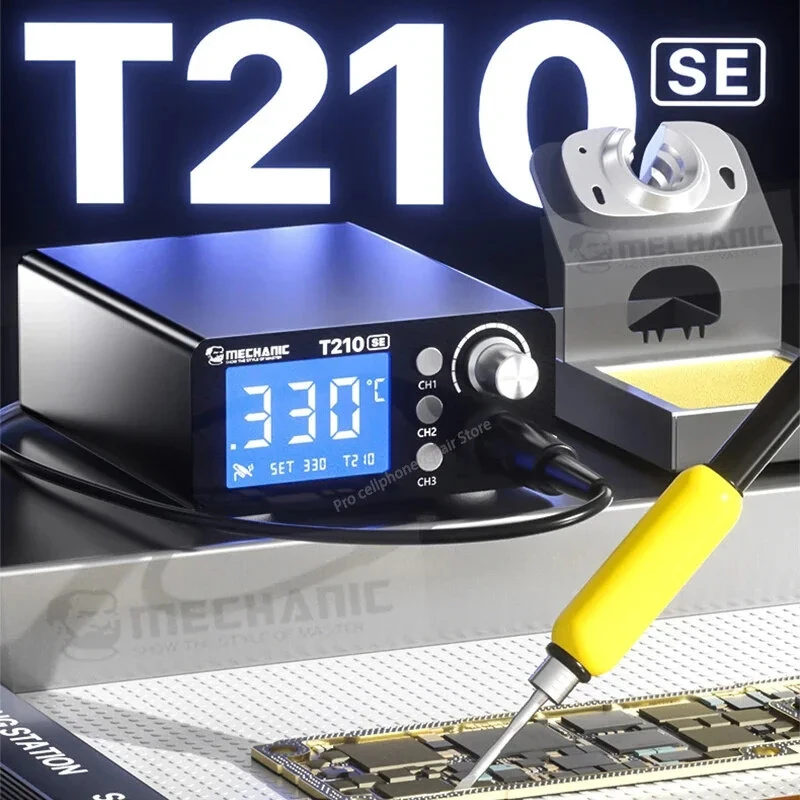 T210 SE Digital Soldering Station - 50W Thermostatic with LED Display | 110-240V - Image 2