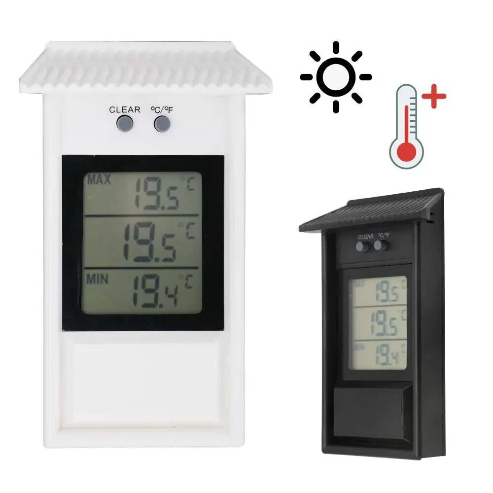Digital Thermometer Indoor Outdoor -20°C to 50°C | Waterproof IP45 | Max Min Display - Image 4