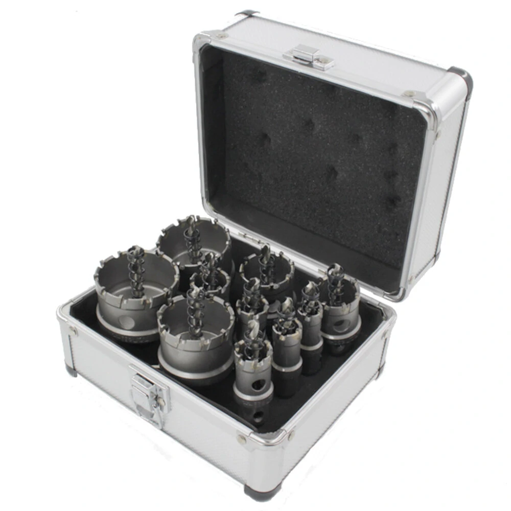 Drillpro 6pcs 16-65mm TCT Hole Saw Kit | Titanium Coated for Stainless Steel - Image 2
