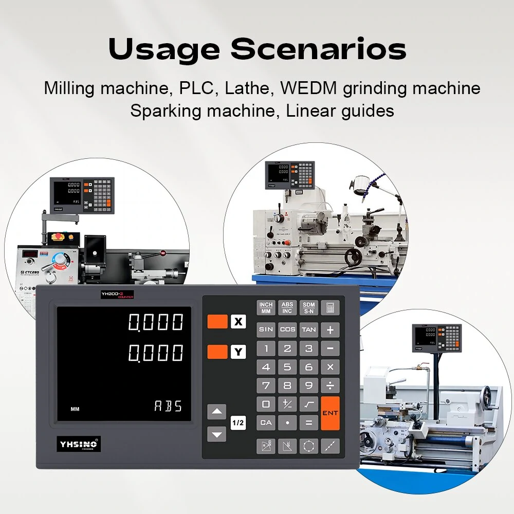 YH200 Digital Display Grating Ruler Suite | High Precision NSK Bearings | 3M Cable - Image 2