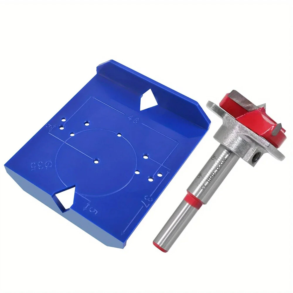 35mm/40mm Cabinet Door Hinge Drilling Locator | Alloy Drill Bit Positioning Tool - Image 2