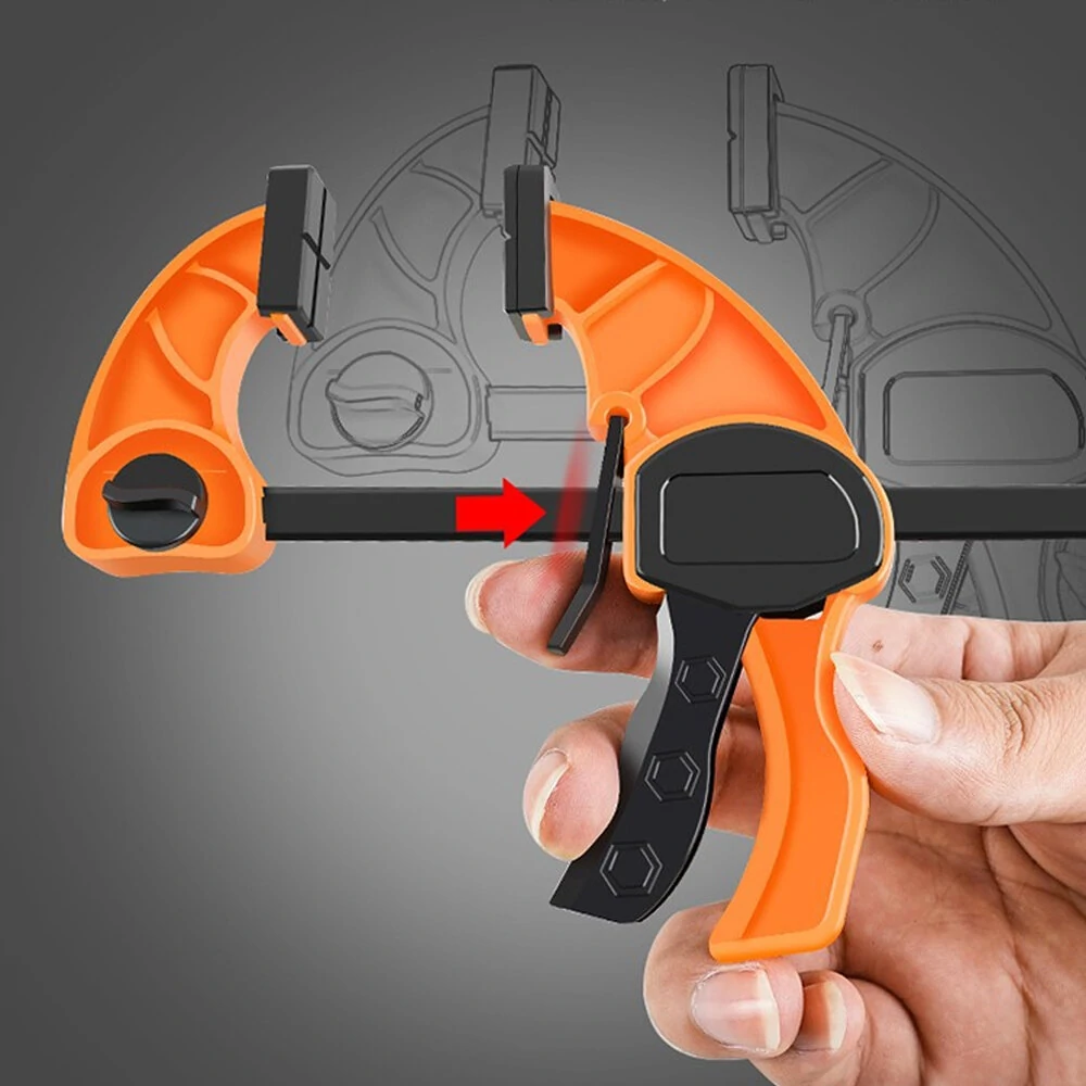 Quick Lock F Clamp Kit - 6 Inch Heavy Duty Woodworking Bar Clamps - Image 5