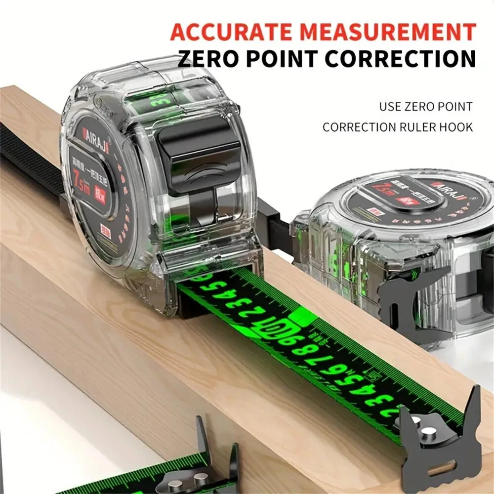 10M Fluorescent Steel Tape Measure | Circle Measuring & Self-Locking - Image 3