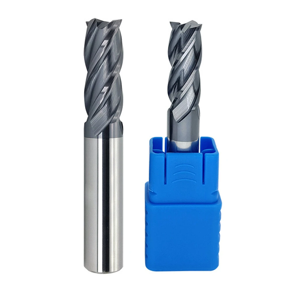 HRC50 4-Flute Carbide End Mill | CNC Router Bit for High Precision Metal - Image 2