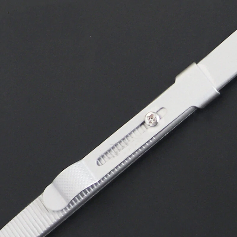 304 Stainless Steel Jewelry Tweezers - Thickened Hardened Grooved & Non-Slip - Image 5