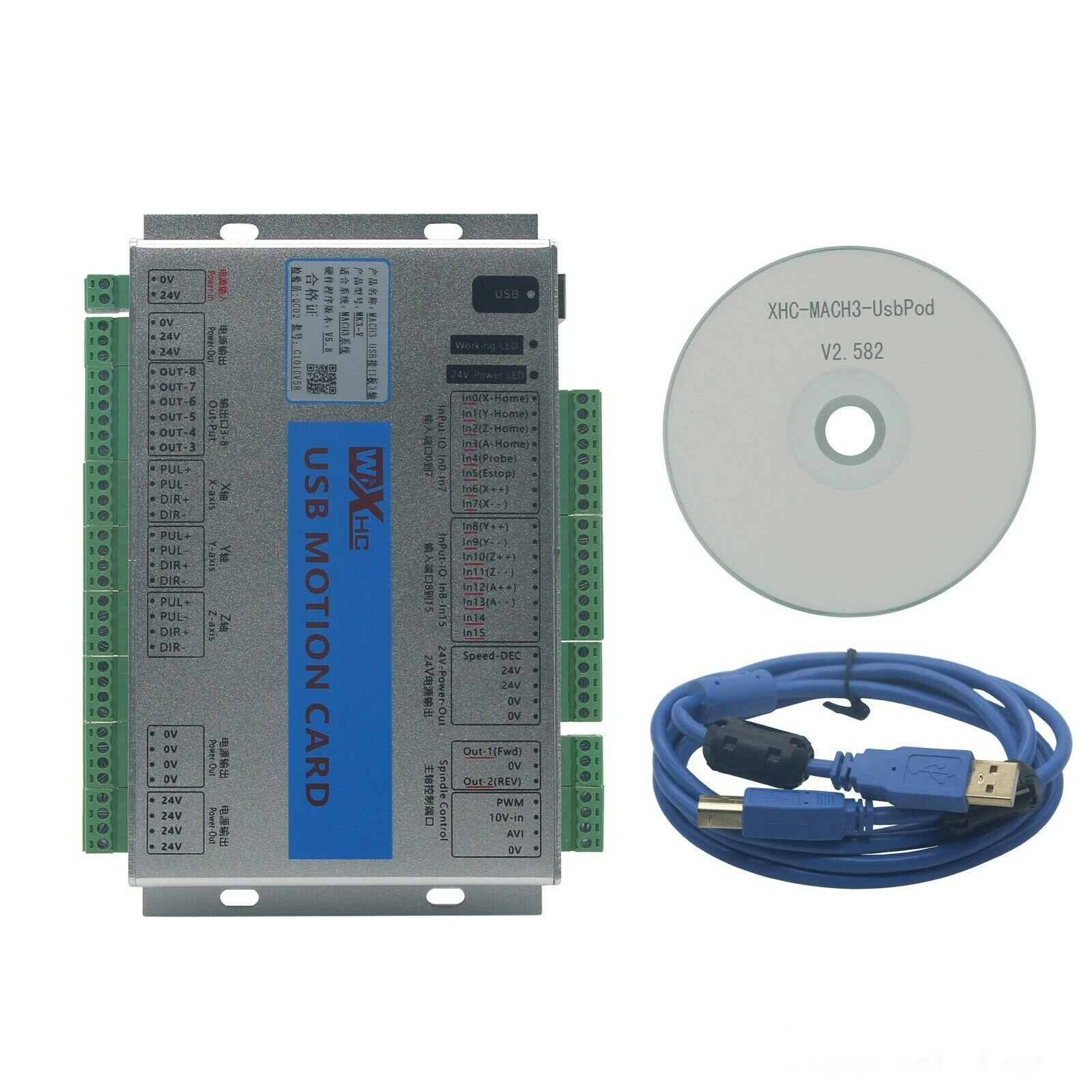 MACH3 USB Motion Control Card | 3/4/6 Axis CNC Board for MK3-V MK4-V MK6-V - Image 3