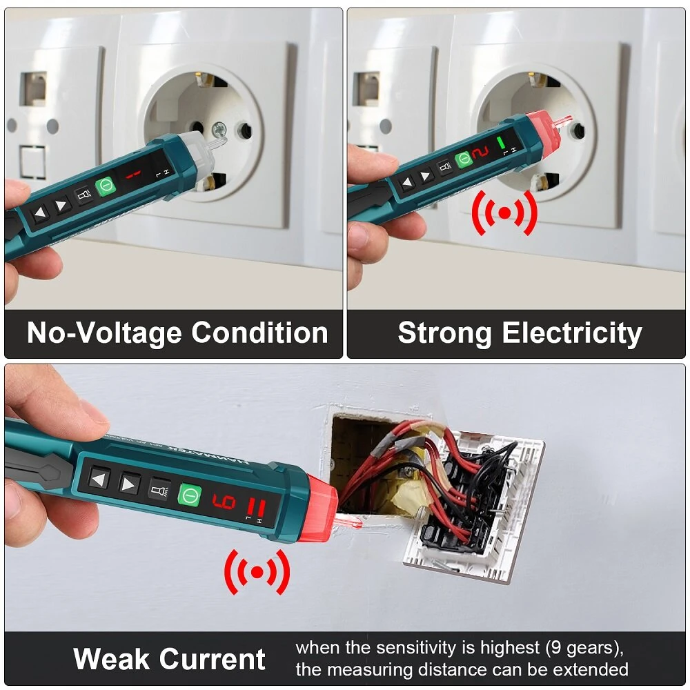HANMATEK AC1 Voltage Test Pen | Non-Contact AC Detector & Voltage Tester - Image 2