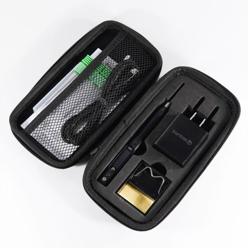 SEQURE S60 DC Soldering Iron Kit - EU Plug | With Stand, Tip & Storage Bag - Image 3