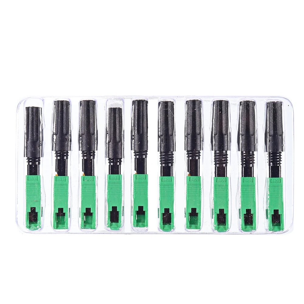 FTTH SC APC Fast Connector - 100pcs Straight Tail Fiber Optic Adapters - Image 3