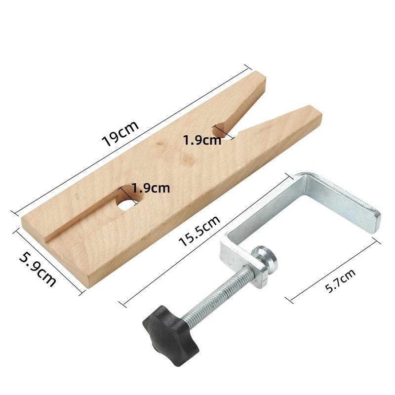 Bench Pin Clamp | Hardwood 9x2 Inch Mount-On Tool for Jewelry Sawing & Filing - Image 5