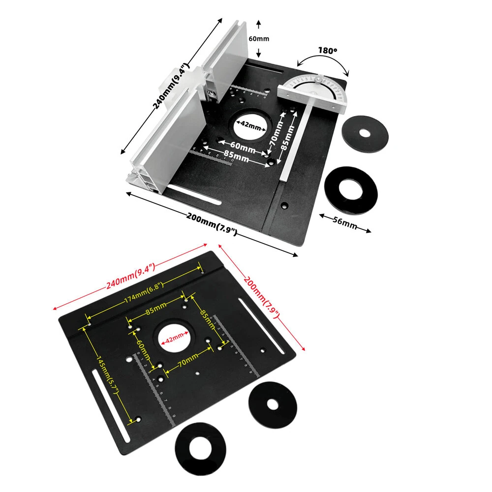X8 Aluminum Alloy Router Table Plate | Milling, Trimming & Engraving - Image 4