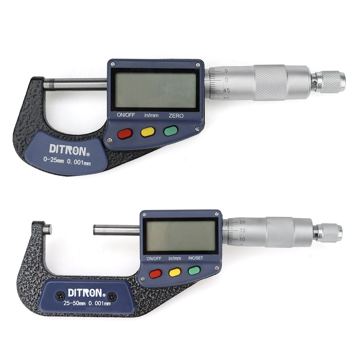 Ditron 511 0-25mm Electronic Micrometer | 0.001mm Accuracy | Extra Large LCD Screen - Image 2