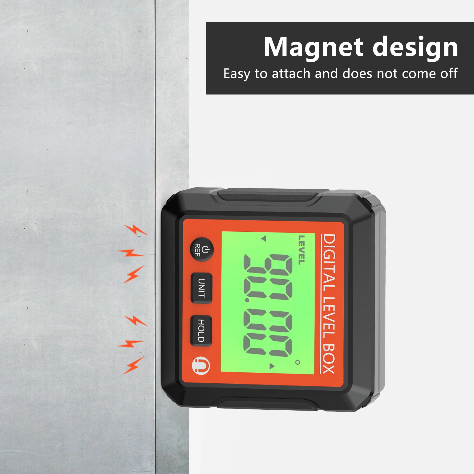 360 Digital Level Angle Gauge | Electronic Magnetic Base & Backlight | Mini Measuring Protractor Inclinometer - Image 2