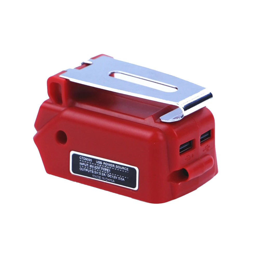 Black & Decker 18V USB Adapter - Dual Port Charger for LBXR20 LCS120 LDX120C Batteries - Image 2