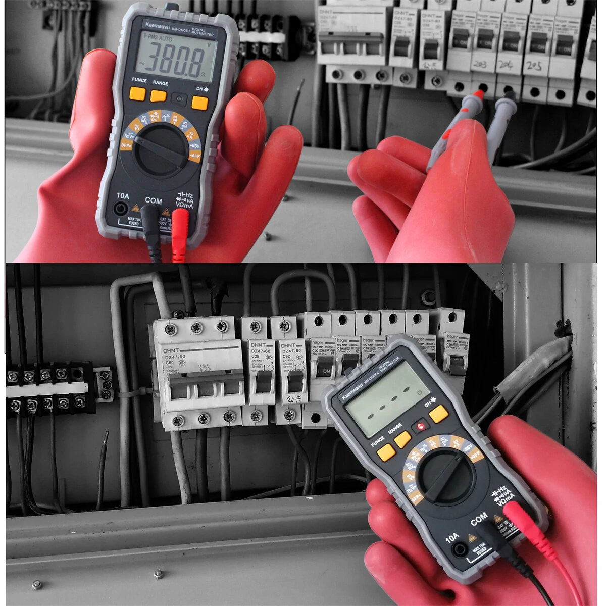 Kaemeasu KM-DM05C Pocket Digital Multimeter | Auto-Ranging AC/DC Voltage Current - Image 3