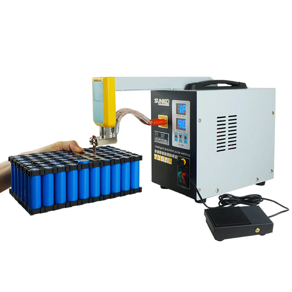SUNKKO 738AL Handheld Spot Welder | Telescopic Arm for 18650 Battery | Precision Pulse Welding Machine - Image 4