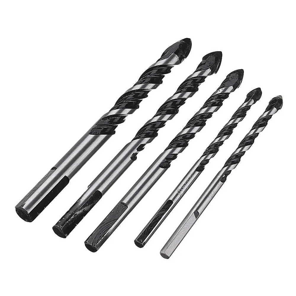 Drillpro 5pcs Masonry Drill Bit Set | 6-12mm for Tile Brick Concrete - Image 3