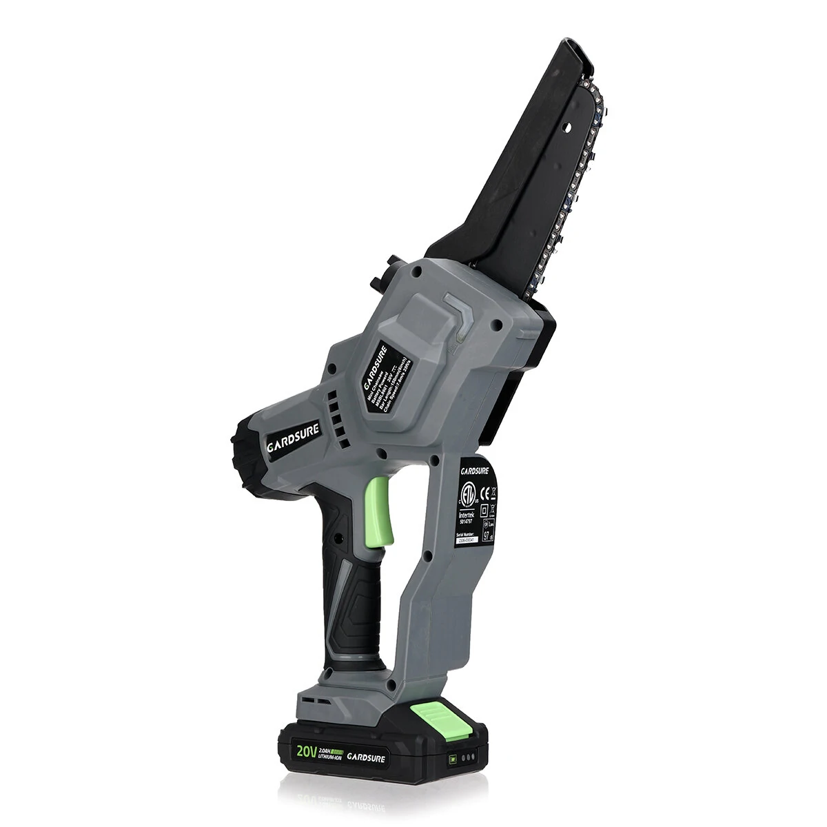 GARDSURE Mini Chainsaw 6 Inch Cordless | 20V Brushless Electric with 2 Batteries - Image 3
