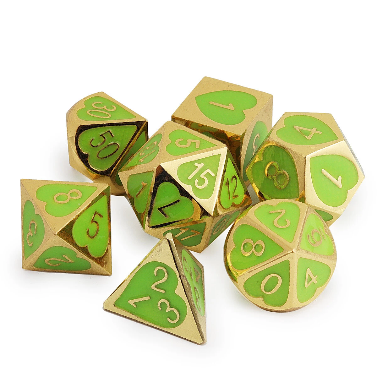 7Pcs Zinc Alloy Polyhedral Dice Set | DND RPG Accessories | EDC Gaming - Image 5