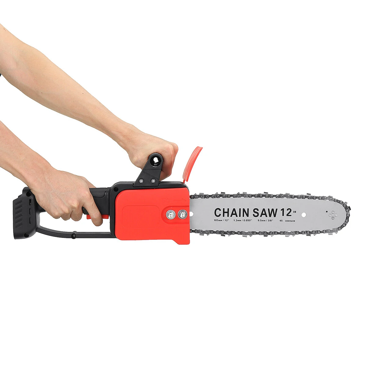 388VF Cordless Electric Chain Saw - 12 Inch One-Hand Saw for Wood Cutting - Image 4